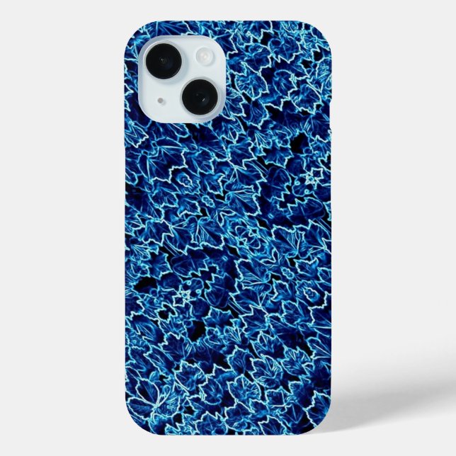 Gefrorener Efeu Blau Case-Mate iPhone Hülle (Rückseite)