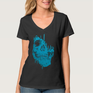 Gefrorener Schädel: Unheimlicher blauer Verfall T-Shirt
