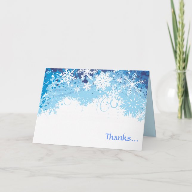 GEFRORENER Schläger Mitzvah Einladungs-Dank, den Dankeskarte (Vorderseite)