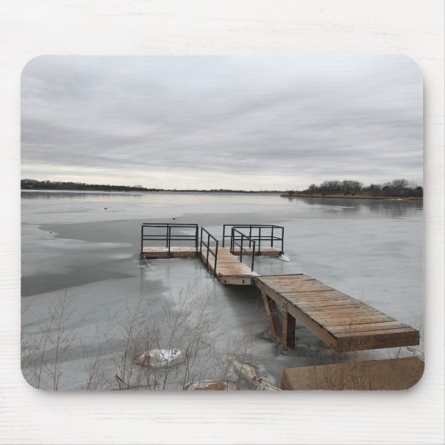 Gefrorener See Mousepad (Vorne)