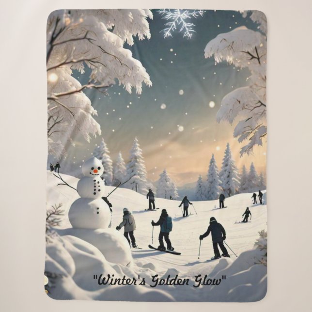 "Gefrorener See Serenity" Sherpadecke (Vorderseite)