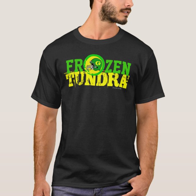 Gefrorener Tundra-grüne Bucht NFL-Fußball-Team-T - T-Shirt (Vorderseite)