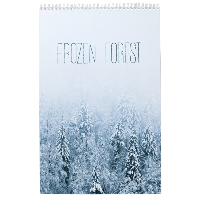 gefrorener Wald 2023 Kalender (Titelbild)