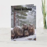 Gefrorenes Bau: Australische Wombat-Familie, Gebur