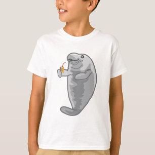 Gefrorenes Manatis - gerade Schauer T-Shirt