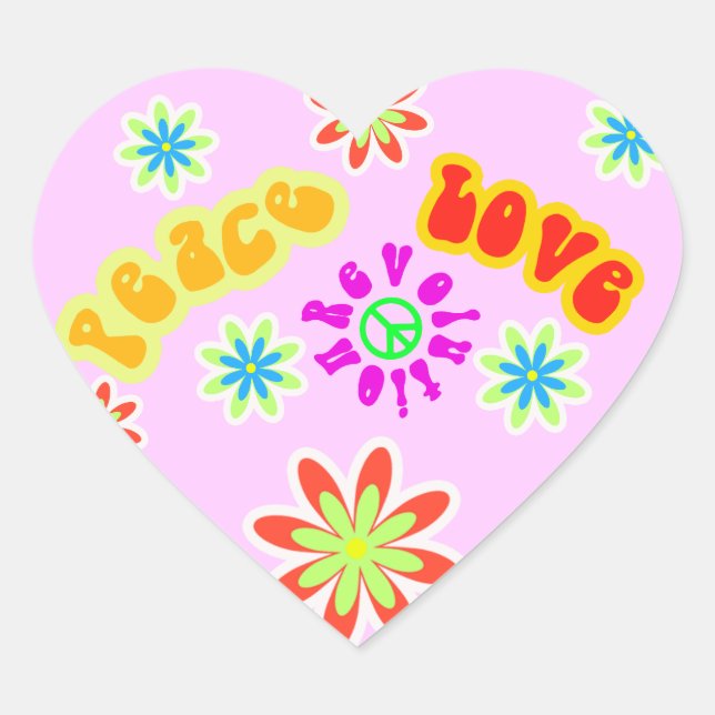 Gefühl 60 Hippy Sticker (Vorderseite)