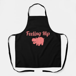 Gefühl Angesagt Hippopotamus Funny Hippo Kinderges Schürze