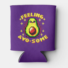 Gefühl Avo-some - Funny Pixel Art Avocado Design Dosenkühler