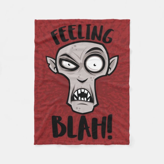Gefühl Blah Nosferatu Vampire Fleecedecke (Vorderseite)