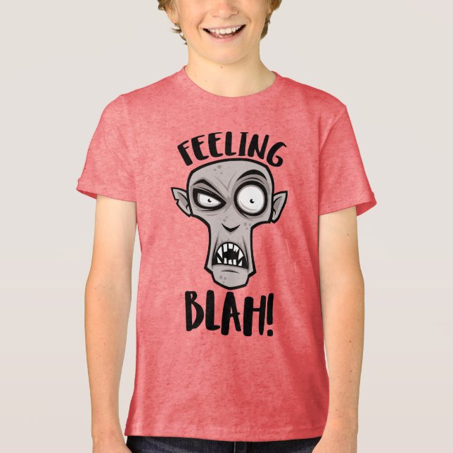 Gefühl Blah Nosferatu Vampire Tri-Blend Shirt (Vorderseite)