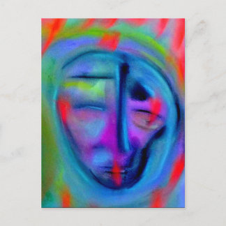 Gefühl blau postkarte