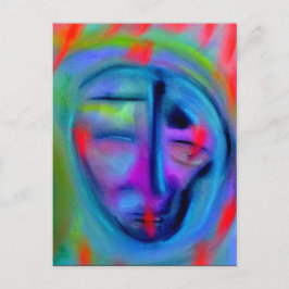 Gefühl blau postkarte