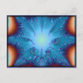 Gefühl blau postkarte
