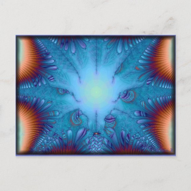 Gefühl blau postkarte (Vorderseite)