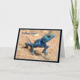 Gefühl blau wird gut Karte