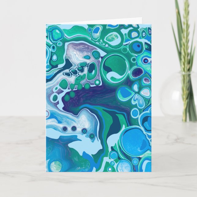 Gefühl Blue | Denken Sie an Sie Karte (Vorderseite)