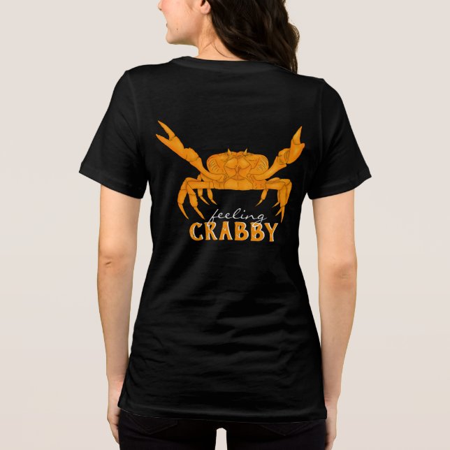 Gefühl Crabby, Orangenkrabbe T - Shirt (Rückseite)