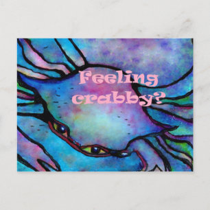 Gefühl Crabby Postkarte