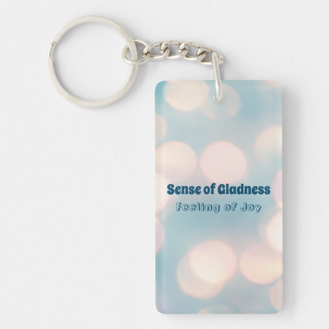 Gefühl der Freude, Gefühl des fröhlichen akademisc Schlüsselanhänger (Vorderseite)