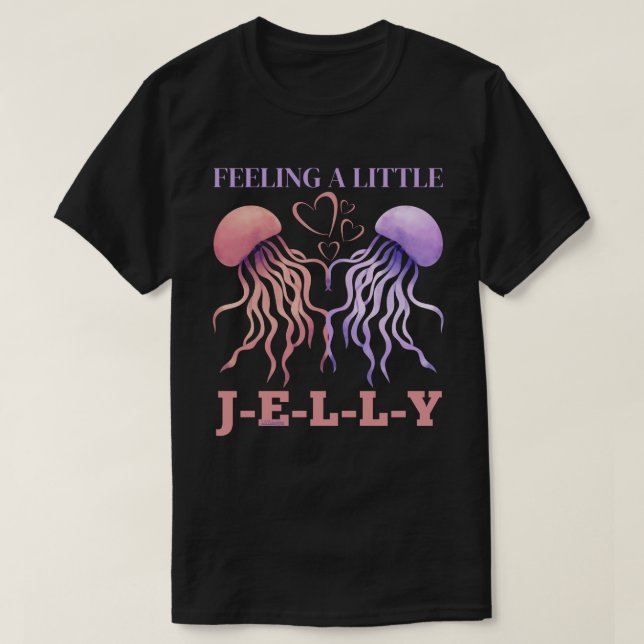 GEFÜHL Ein KLEINES JELLY lustiges Valentingeschenk T-Shirt (Design vorne)