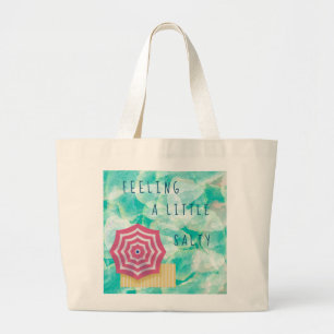 Gefühl einer kleinen, salzigen großen Taschentasch Jumbo Stoffbeutel