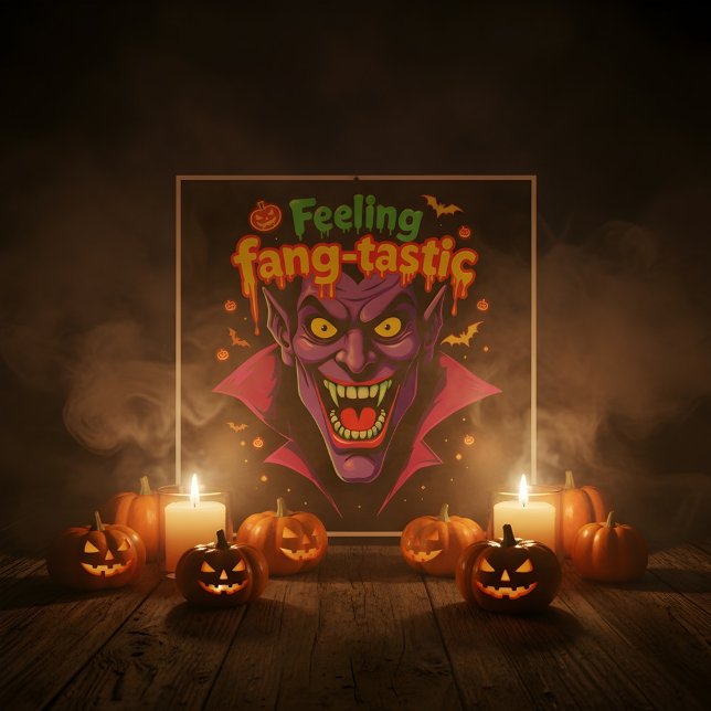 Gefühl Fang Tastic Halloween Vampire Design Poster (Von Creator hochgeladen)