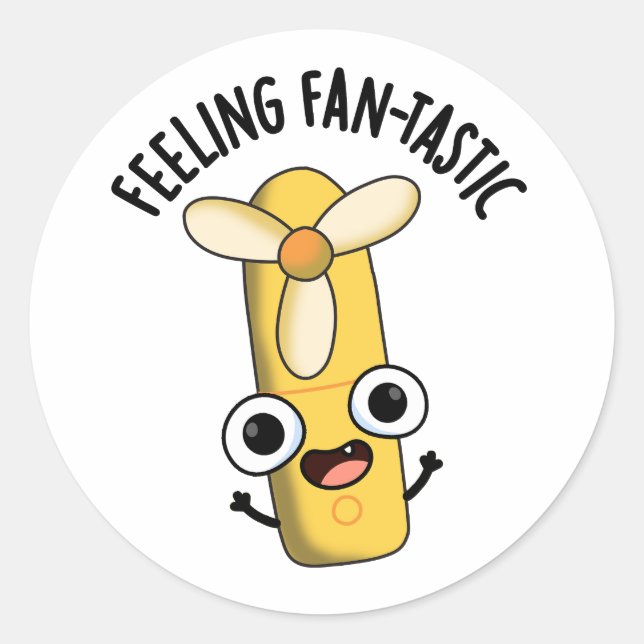 Gefühl Fantastischer Fan Pub Runder Aufkleber (Vorderseite)