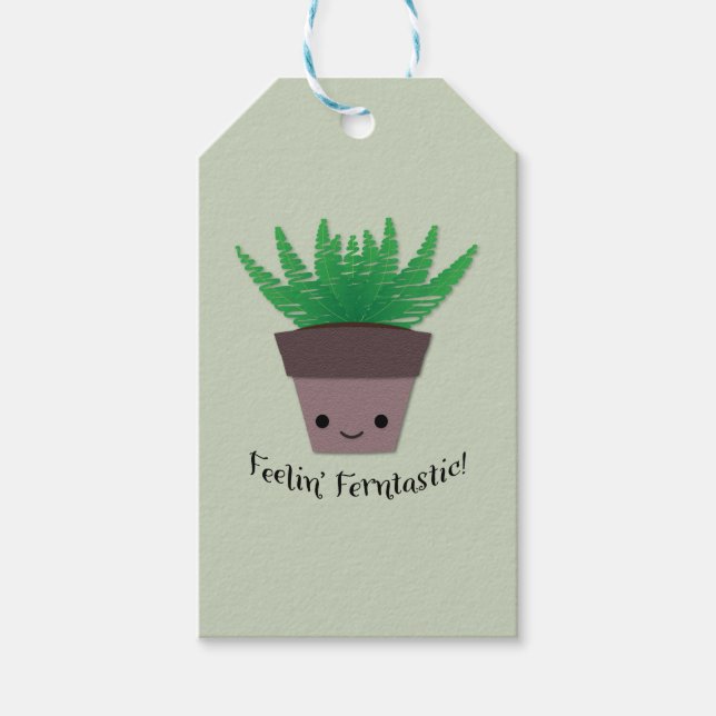 Gefühl Ferntastic Fern Geschenkanhänger (Vorderseite)