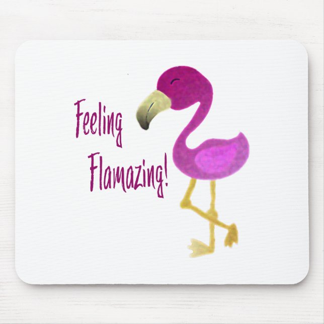 Gefühl Flverblüffend Flamingo Mousepad (Vorne)
