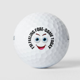 Gefühl Fore-some Heute Funny Pun Golfball
