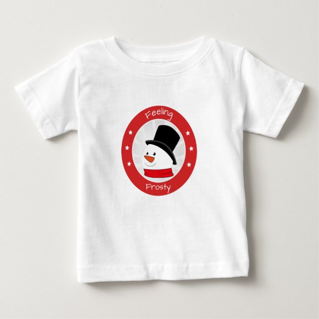 Gefühl Frosty Snowman Baby T-shirt (Vorderseite)