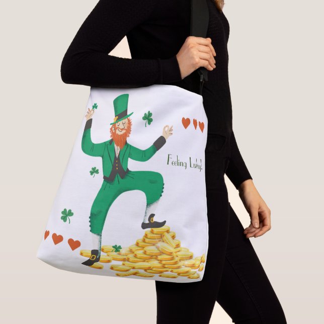 Gefühl-Glücksbeutel Tragetaschen Mit Langen Trägern (Von Nahem)