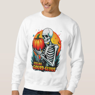 'Gefühl Gourd-geous' Skeleton Hand Halloween T-Shi Sweatshirt