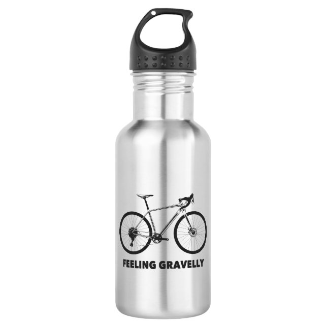 Gefühl Gravelly Cycling Edelstahlflasche (Vorderseite)