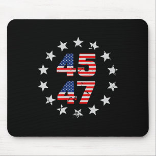Gefühl Great Again Trump 2024 American Flag (auf B Mousepad