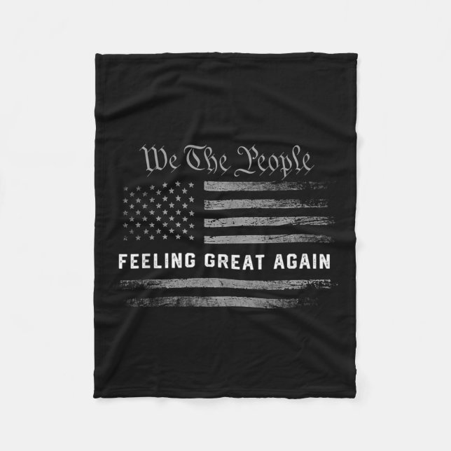 Gefühl Great Again Trump 2024 Fleecedecke (Vorderseite)