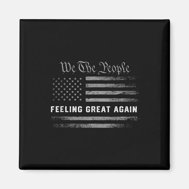Gefühl Great Again Trump 2024 Magnet (Vorne)