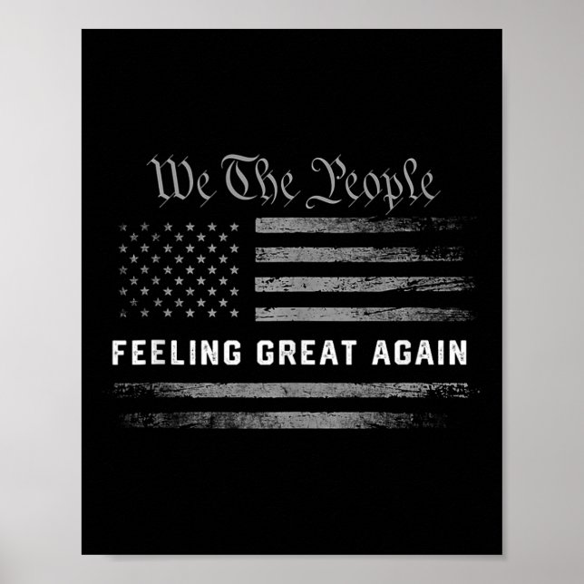 Gefühl Great Again Trump 2024 Poster (Vorne)