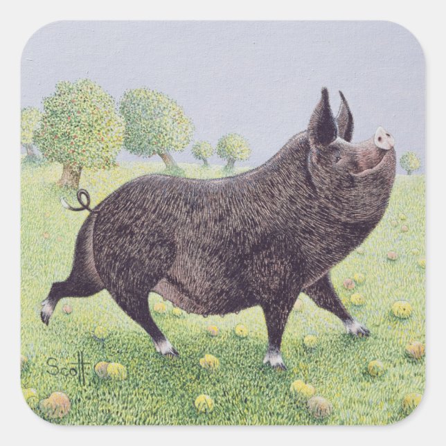 Gefühl Great Quadratischer Aufkleber (Vorderseite)