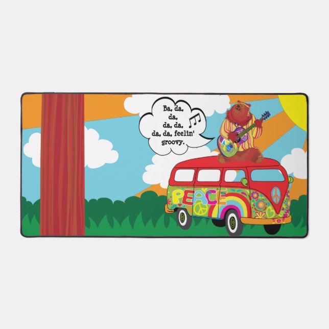 Gefühl' Groovy Desk Mat Schreibtischunterlage (Vorderseite)