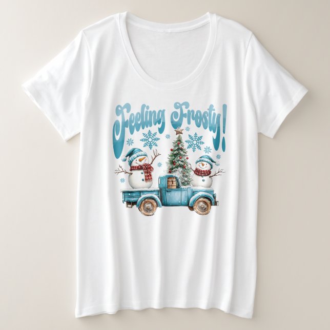 Gefühl Große Größe T-Shirt (Design vorne)