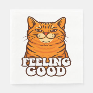 Gefühl Gute Coole Katze Serviette