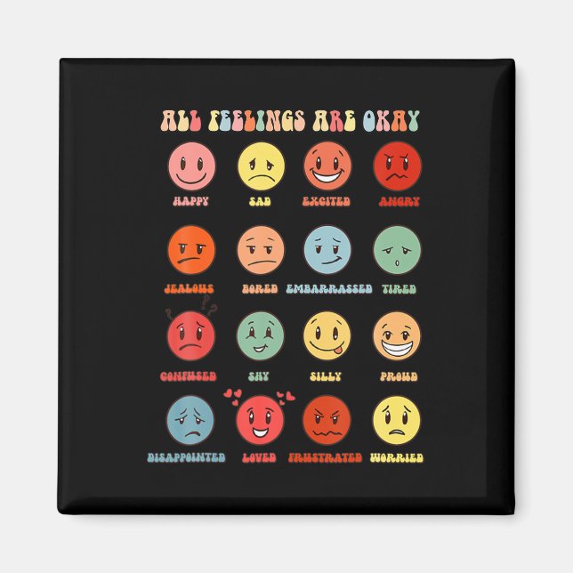 Gefühl ist in Ordnung psychische Probleme Magnet (Vorne)