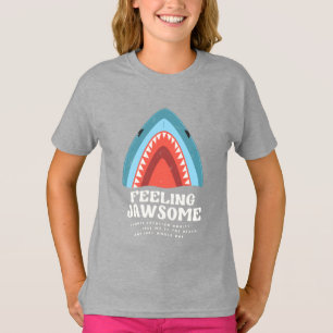 Gefühl Jawsome Shark Funny Summer Puns T-Shirt