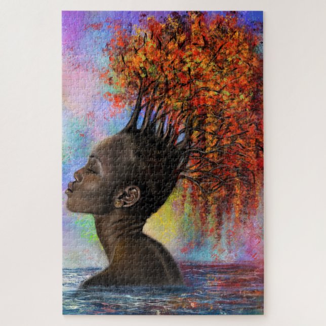 Gefühl Jigsaw Puzzle Painting im Herbst (Vertikal)