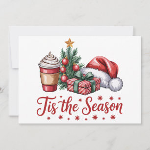 Gefühl Jolly Christmas Tree Hot Cocoa Holiday Einladung