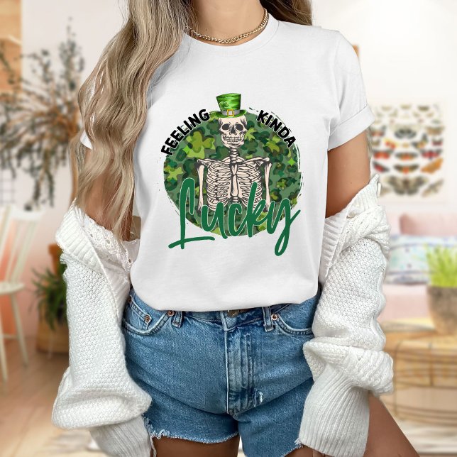 Gefühl Kinda Lucky, St. Patty's Day T - Shirt (Von Creator hochgeladen)