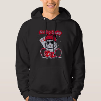 Gefühl Lucky - Cool Cat Casino Vibes Hoodie
