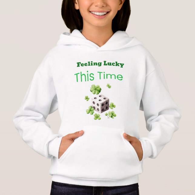 Gefühl Lucky Dieses Mal St. Patrick's Day Design Hoodie (Vorderseite)