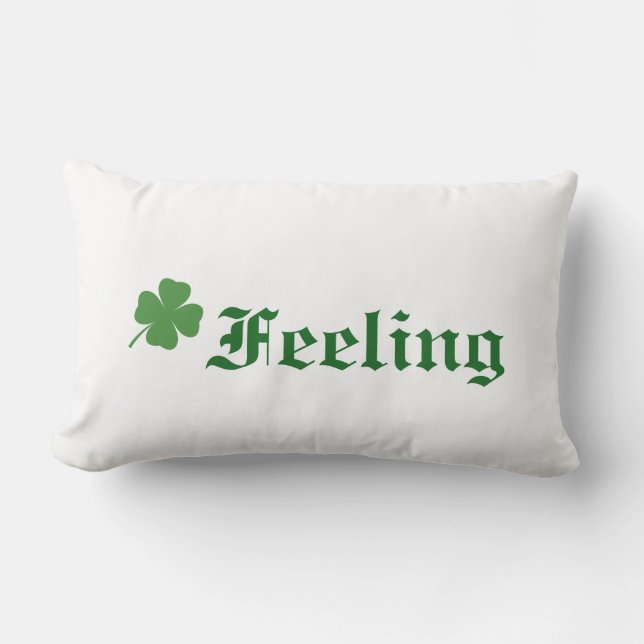 Gefühl Lucky Irish Pillow Lendenkissen (Vorderseite)